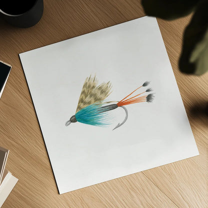 Gone Fishin V by Wild Apple Portfolio. Shown as a detailed flat fine art print, highlighting archival giclee quality. Available as an archival giclee rolled canvas, fine art paper, or poster print. SKU 31883a.