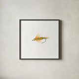 Gone Fishin VII by Wild Apple Portfolio. Shown in a sleek black glass frame for a contemporary gallery look. Available as an archival giclee rolled canvas, fine art paper, or poster print. SKU 31885a.