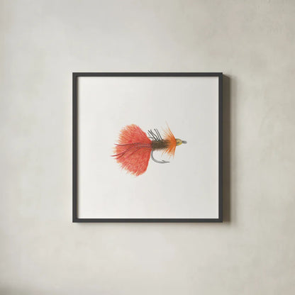 Gone Fishin VIII by Wild Apple Portfolio. Shown in a sleek black glass frame for a contemporary gallery look. Available as an archival giclee rolled canvas, fine art paper, or poster print. SKU 31886a.