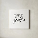 Grandma Inspiration I by Wild Apple Portfolio. Shown in a crisp white glass frame for a clean and minimalist style. Available as an archival giclee rolled canvas, fine art paper, or poster print. SKU 54755a.
