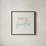 Grandma Inspiration I Color by Wild Apple Portfolio. Shown in a sleek black glass frame for a contemporary gallery look. Available as an archival giclee rolled canvas, fine art paper, or poster print. SKU 54783a.