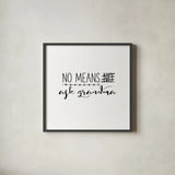 Grandma Inspiration II by Wild Apple Portfolio. Shown in a sleek black glass frame for a contemporary gallery look. Available as an archival giclee rolled canvas, fine art paper, or poster print. SKU 54756a.