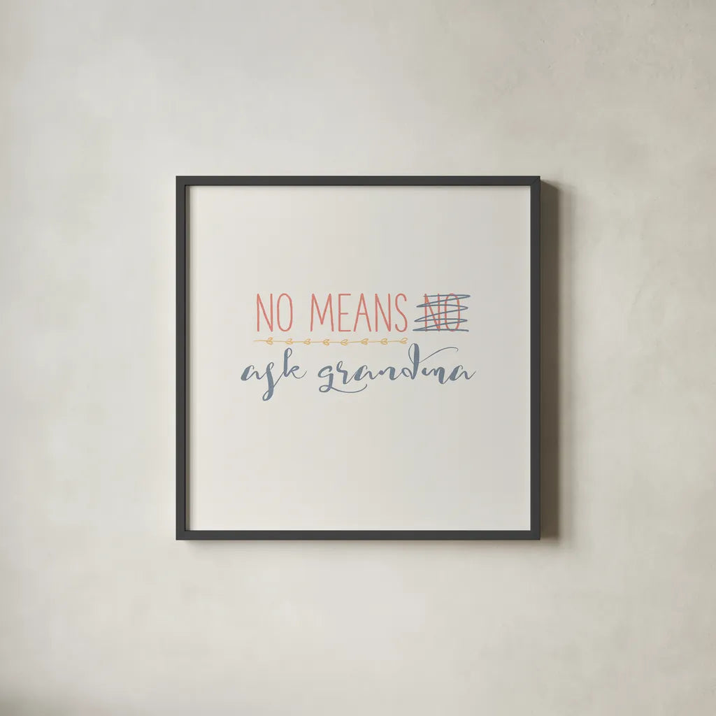Grandma Inspiration II Color by Wild Apple Portfolio. Shown in a sleek black glass frame for a contemporary gallery look. Available as an archival giclee rolled canvas, fine art paper, or poster print. SKU 54784a.