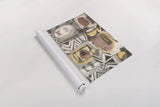 Graphic Abstract III Sunbaked by Wild Apple Portfolio. shown as a rolled paper print. Available as archival giclee rolled canvas, fine art paper, or poster print. SKU 52116i.