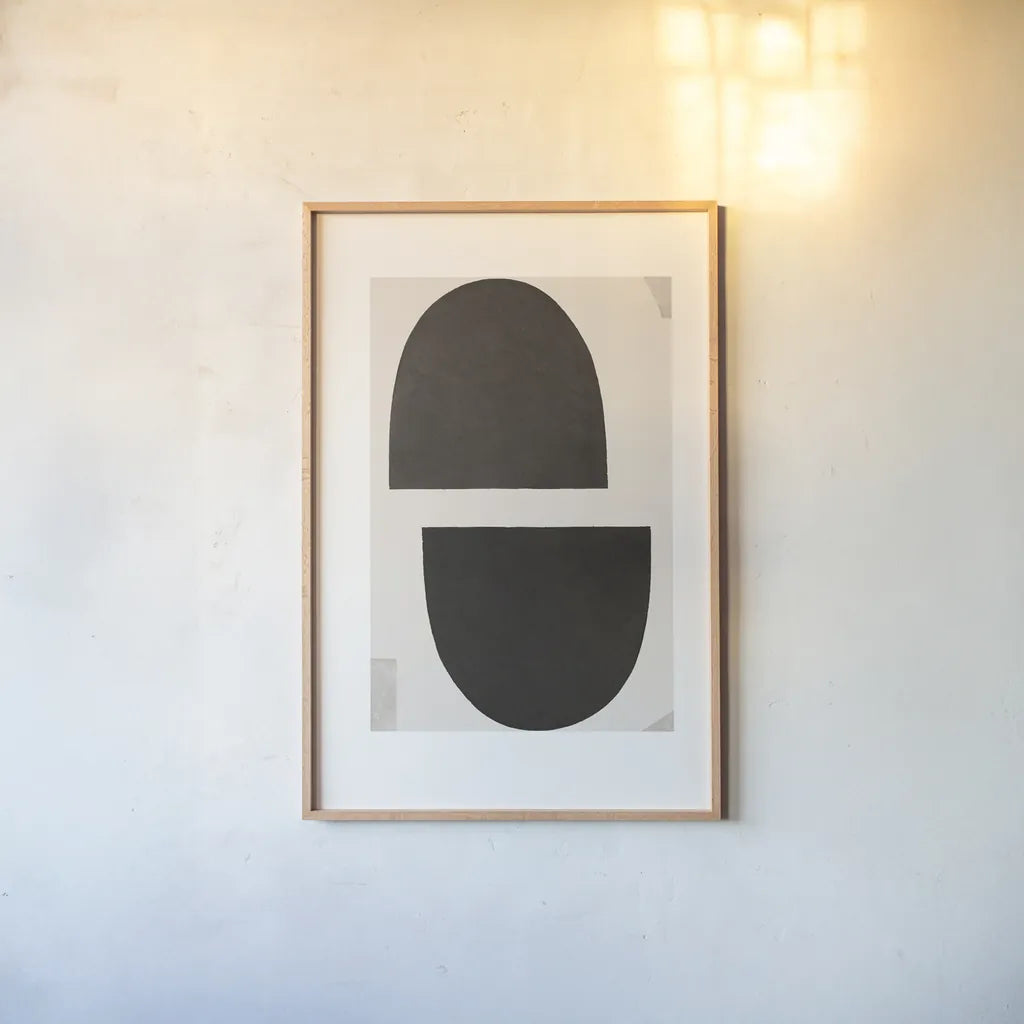 Half Domes I by Wild Apple Portfolio. shown as a paper print in a natural frame. Available as a archival giclee rolled canvas, fine art paper, or poster print. SKU 73671h.