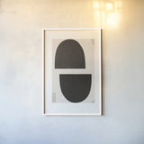 Half Domes I by Wild Apple Portfolio. shown as a paper print in a white frame. Available as a archival giclee rolled canvas, fine art paper, or poster print. SKU 73671h.