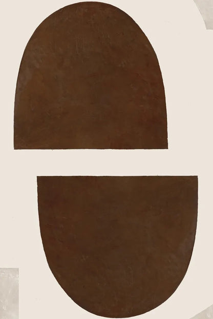 Half Domes I Brown No Border by Wild Apple Portfolio. SKU 77315h. Archival Giclee Fine art print for wall decor.