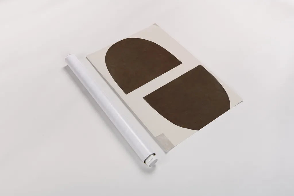 Half Domes I Brown No Border by Wild Apple Portfolio. shown as a rolled paper print. Available as archival giclee rolled canvas, fine art paper, or poster print. SKU 77315h.