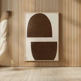 Half Domes I Brown No Border by Wild Apple Portfolio. shown as over sized large wall art. Available as an archival giclee rolled canvas, fine art paper, or poster print. SKU 77315h.