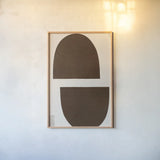 Half Domes I Brown No Border by Wild Apple Portfolio. shown as a paper print in a natural frame. Available as a archival giclee rolled canvas, fine art paper, or poster print. SKU 77315h.