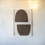 Half Domes I Brown No Border by Wild Apple Portfolio. shown as a paper print in a white frame. Available as a archival giclee rolled canvas, fine art paper, or poster print. SKU 77315h.