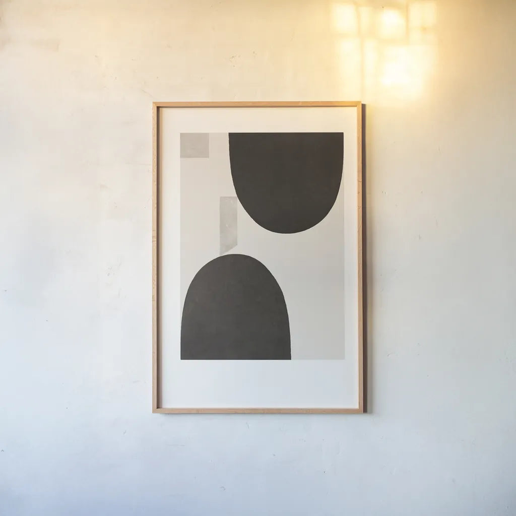 Half Domes II by Wild Apple Portfolio. shown as a paper print in a natural frame. Available as a archival giclee rolled canvas, fine art paper, or poster print. SKU 73672h.