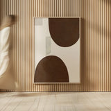 Half Domes II Brown No Border by Wild Apple Portfolio. shown as over sized large wall art. Available as an archival giclee rolled canvas, fine art paper, or poster print. SKU 77316h.