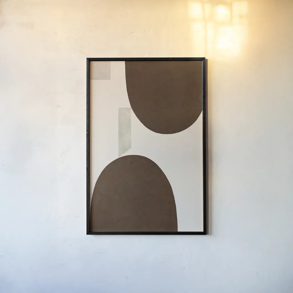 Half Domes II Brown No Border by Wild Apple Portfolio. shown as a paper print in a black flame. Available as a archival giclee rolled canvas, fine art paper, or poster print. SKU 77316h.