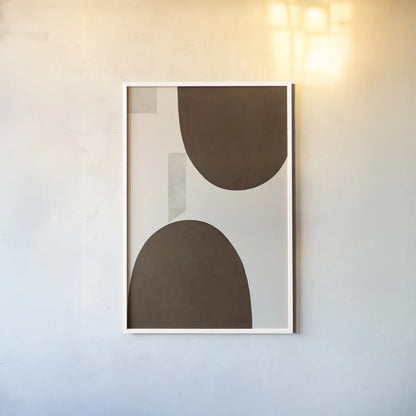 Half Domes II Brown No Border by Wild Apple Portfolio. shown as a paper print in a white frame. Available as a archival giclee rolled canvas, fine art paper, or poster print. SKU 77316h.