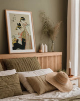 Hanamurasaki of the Tamaya by Wild Apple Portfolio. shown as a paper print in a natural frame. Available as a archival giclee rolled canvas, fine art paper, or poster print. SKU 104942h.