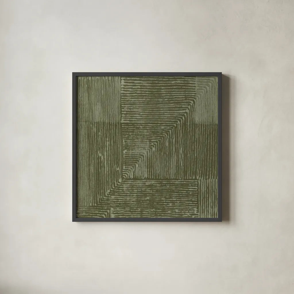 Handcrafted II by Wild Apple Portfolio. Shown in a sleek black glass frame for a contemporary gallery look. Available as an archival giclee rolled canvas, fine art paper, or poster print. SKU 87384a.