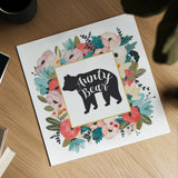 Harriet Floral Aunt Inspiration III by Wild Apple Portfolio. Shown as a detailed flat fine art print, highlighting archival giclee quality. Available as an archival giclee rolled canvas, fine art paper, or poster print. SKU 57247a.