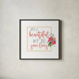 Harriet Floral Nurse Inspiration I by Wild Apple Portfolio. Shown in a sleek black glass frame for a contemporary gallery look. Available as an archival giclee rolled canvas, fine art paper, or poster print. SKU 57248a.