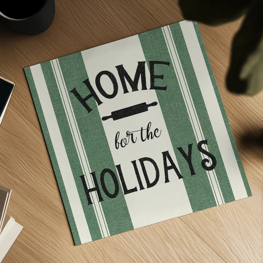 Heartland Holiday I by Wild Apple Portfolio. Shown as a detailed flat fine art print, highlighting archival giclee quality. Available as an archival giclee rolled canvas, fine art paper, or poster print. SKU 74137a.