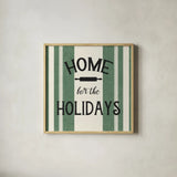 Heartland Holiday I by Wild Apple Portfolio. Shown in a natural wood glass frame for a timeless modern aesthetic. Available as an archival giclee rolled canvas, fine art paper, or poster print. SKU 74137a.