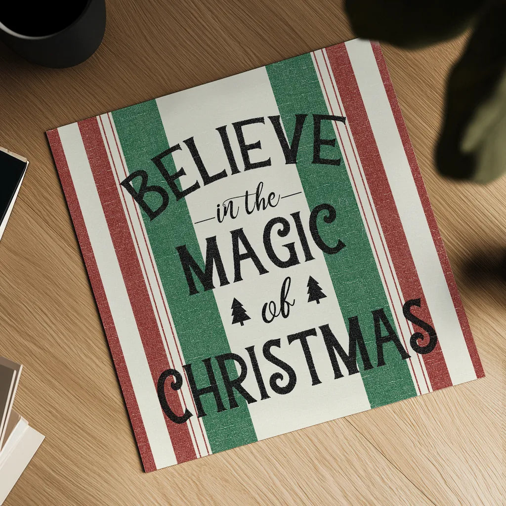 Heartland Holiday IV Green by Wild Apple Portfolio. Shown as a detailed flat fine art print, highlighting archival giclee quality. Available as an archival giclee rolled canvas, fine art paper, or poster print. SKU 75409a.