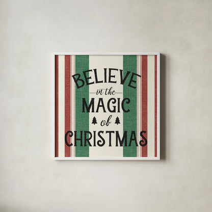 Heartland Holiday IV Green by Wild Apple Portfolio. Shown in a crisp white glass frame for a clean and minimalist style. Available as an archival giclee rolled canvas, fine art paper, or poster print. SKU 75409a.