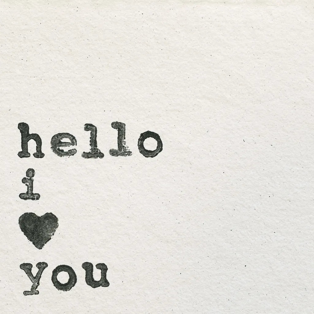 Hello I Love You by Wild Apple Portfolio. SKU 71690a. Archival Giclee Fine art print for wall decor.