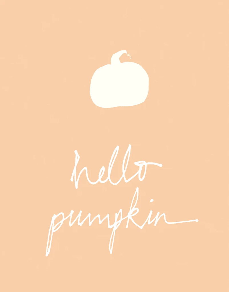 Hello Pumpkin Orange by Wild Apple Portfolio
