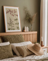 Herbal Botanical I Crop III by Wild Apple Portfolio. shown as a paper print in a natural frame. Available as a archival giclee rolled canvas, fine art paper, or poster print. SKU 77692h.