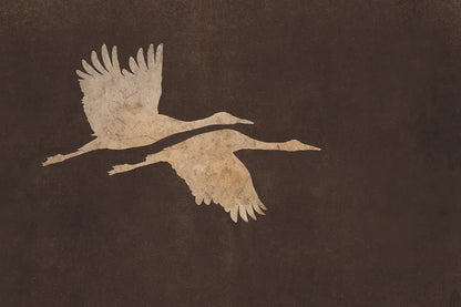 Herons in Flight Mocha by Wild Apple Portfolio. SKU 96471i. Archival Giclee Fine art print for wall decor.