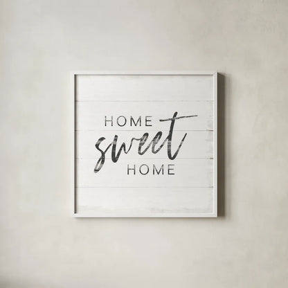Home Inspiration I by Wild Apple Portfolio. Shown in a crisp white glass frame for a clean and minimalist style. Available as an archival giclee rolled canvas, fine art paper, or poster print. SKU 56876a.