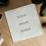 Home Sweet Home I by Wild Apple Portfolio. Shown as a detailed flat fine art print, highlighting archival giclee quality. Available as an archival giclee rolled canvas, fine art paper, or poster print. SKU 46894a.