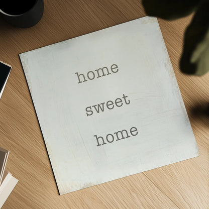 Home Sweet Home I by Wild Apple Portfolio. Shown as a detailed flat fine art print, highlighting archival giclee quality. Available as an archival giclee rolled canvas, fine art paper, or poster print. SKU 46894a.