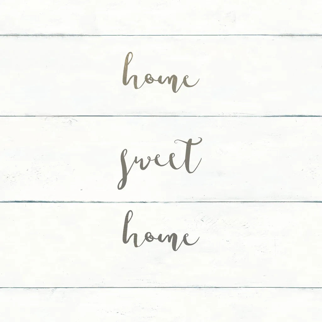 Home Sweet Home I Shiplap by Wild Apple Portfolio. SKU 48926a. Archival Giclee Fine art print for wall decor.
