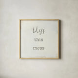 Home Sweet Home II Script by Wild Apple Portfolio. Shown in a natural wood glass frame for a timeless modern aesthetic. Available as an archival giclee rolled canvas, fine art paper, or poster print. SKU 46899a.
