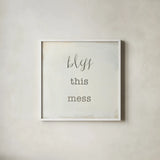 Home Sweet Home II Script by Wild Apple Portfolio. Shown in a crisp white glass frame for a clean and minimalist style. Available as an archival giclee rolled canvas, fine art paper, or poster print. SKU 46899a.
