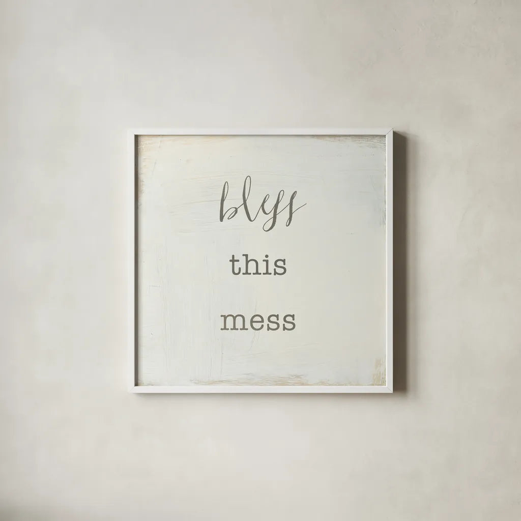 Home Sweet Home II Script by Wild Apple Portfolio. Shown in a crisp white glass frame for a clean and minimalist style. Available as an archival giclee rolled canvas, fine art paper, or poster print. SKU 46899a.