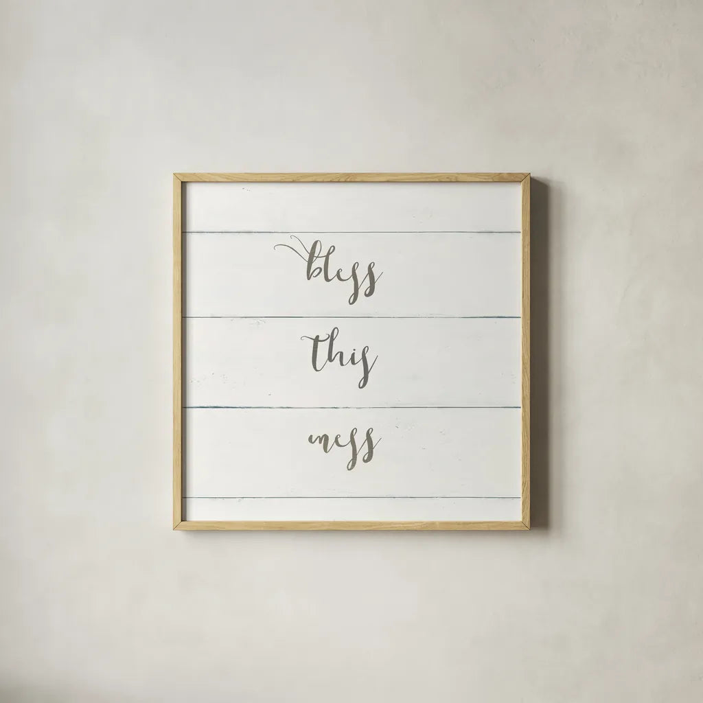 Home Sweet Home II Shiplap by Wild Apple Portfolio. Shown in a natural wood glass frame for a timeless modern aesthetic. Available as an archival giclee rolled canvas, fine art paper, or poster print. SKU 48927a.