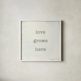 Home Sweet Home III by Wild Apple Portfolio. Shown in a crisp white glass frame for a clean and minimalist style. Available as an archival giclee rolled canvas, fine art paper, or poster print. SKU 46896a.