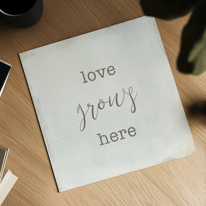 Home Sweet Home III Script by Wild Apple Portfolio. Shown as a detailed flat fine art print, highlighting archival giclee quality. Available as an archival giclee rolled canvas, fine art paper, or poster print. SKU 46900a.