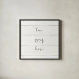 Home Sweet Home III Shiplap by Wild Apple Portfolio. Shown in a sleek black glass frame for a contemporary gallery look. Available as an archival giclee rolled canvas, fine art paper, or poster print. SKU 48928a.