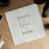Home Sweet Home IV Script by Wild Apple Portfolio. Shown as a detailed flat fine art print, highlighting archival giclee quality. Available as an archival giclee rolled canvas, fine art paper, or poster print. SKU 46901a.