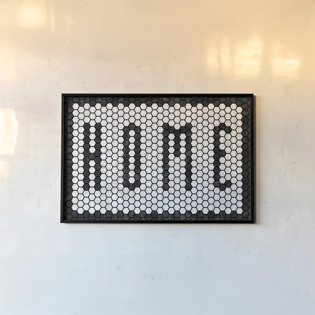 Home Tiles by Wild Apple Portfolio. shown as a paper print in a black flame. Available as a archival giclee rolled canvas, fine art paper, or poster print. SKU 78664i.