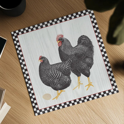 Home to Roost II by Wild Apple Portfolio. Shown as a detailed flat fine art print, highlighting archival giclee quality. Available as an archival giclee rolled canvas, fine art paper, or poster print. SKU 30950a.