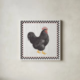 Home to Roost III by Wild Apple Portfolio. Shown in a crisp white glass frame for a clean and minimalist style. Available as an archival giclee rolled canvas, fine art paper, or poster print. SKU 30951a.