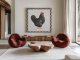 Home to Roost III by Wild Apple Portfolio. Shown as extra-large giant wall art in a modern living room. Available as an archival giclee rolled canvas, fine art paper, or poster print. SKU 30951a.