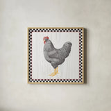 Home to Roost IV by Wild Apple Portfolio. Shown in a natural wood glass frame for a timeless modern aesthetic. Available as an archival giclee rolled canvas, fine art paper, or poster print. SKU 30952a.
