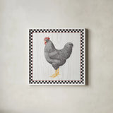 Home to Roost IV by Wild Apple Portfolio. Shown in a crisp white glass frame for a clean and minimalist style. Available as an archival giclee rolled canvas, fine art paper, or poster print. SKU 30952a.