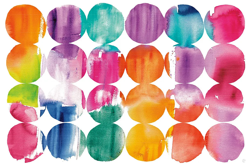 Horizontal Spring Dots by Wild Apple Portfolio. SKU 68929i. Archival Giclee Fine art print for wall decor.